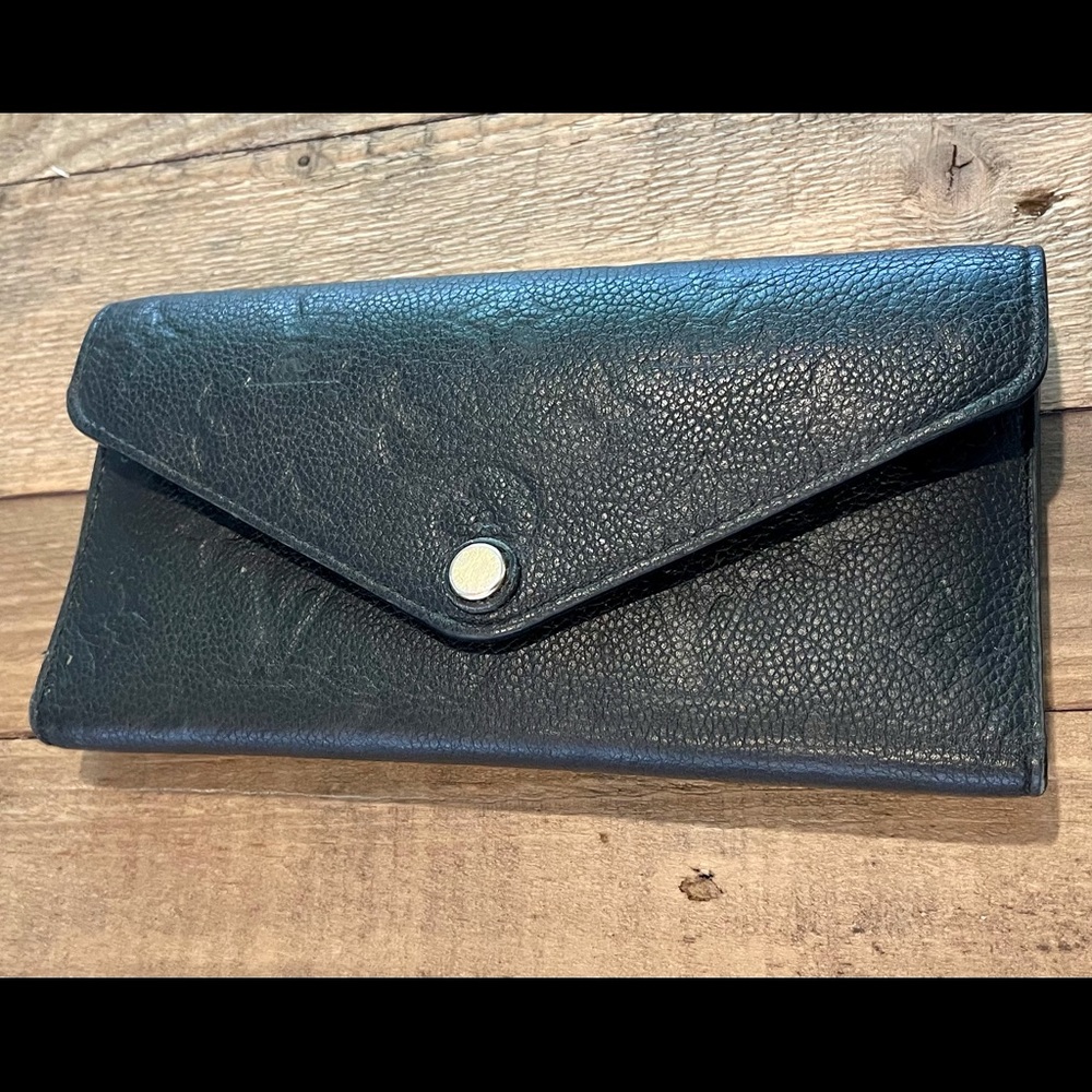 Authentic Louis Vuitton Wallet, Black Empreinte